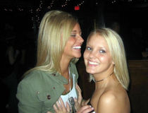 Cute blonde teen dances